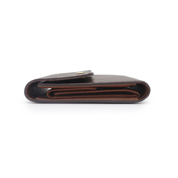 Louis Vuitton Porte Tresor Etuy Papier Folding Wallet Monogram Brown